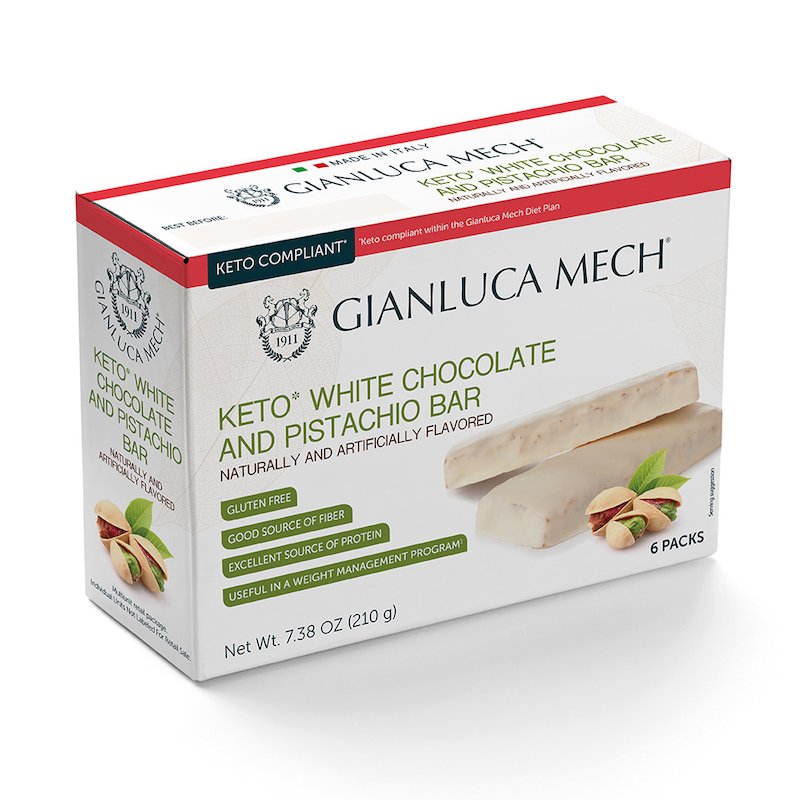 Keto White Chocolate and Pistachio Bar