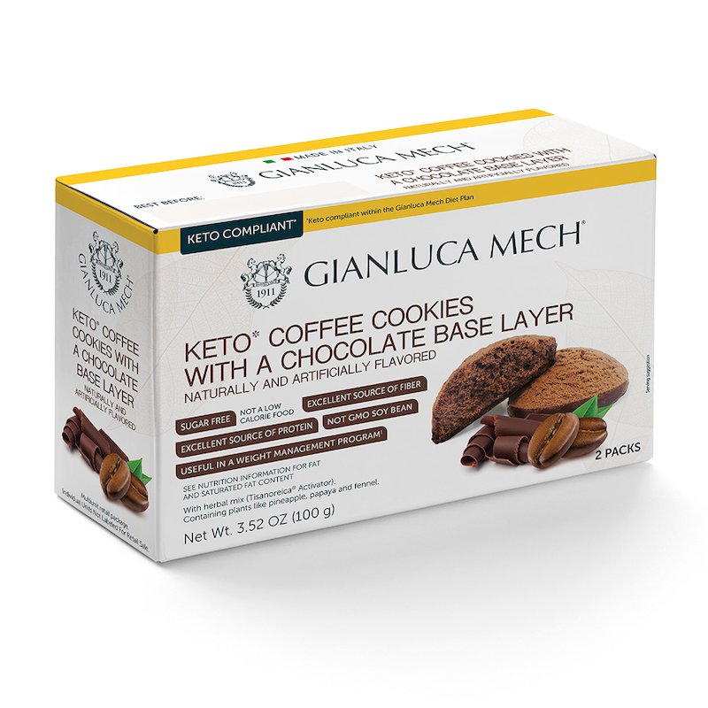 Keto Coffee Cookies With A Chocolate Base Layer