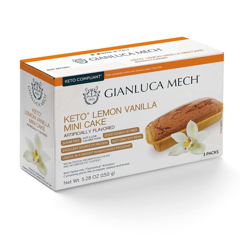 Keto Lemon Vanilla Mini Cake