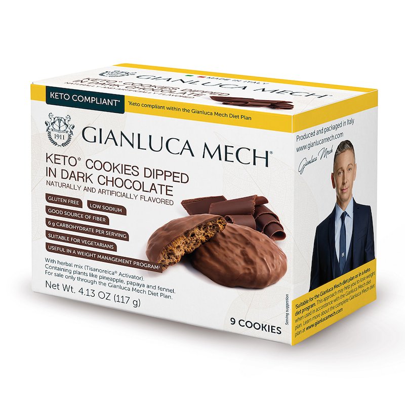Keto Cookies Dipped In Dark Chocolate