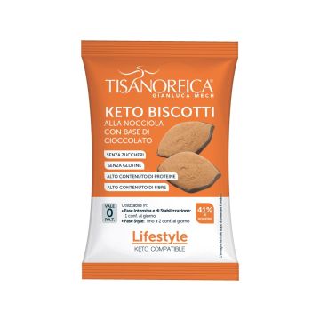 Keto Galletas de avellana con base de chocolate Tisanoreica Lifestyle (10x24g)