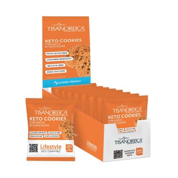 Keto Cookies con chispas de chocolate Tisanoreica Lifestyle (20x12,5g)