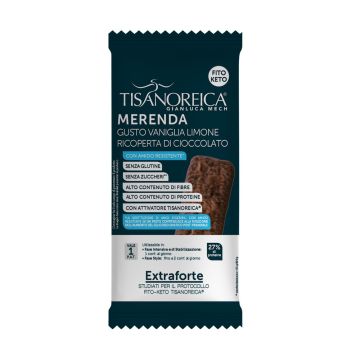 Merenda gusto vaniglia limone ricoperta di cioccolato (conf. da 50g) Merenda gusto vaniglia limone ricoperta di cioccolato (conf. da 50g)