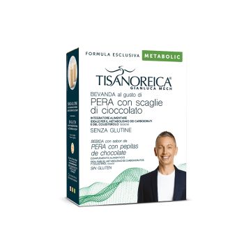 Bebida sabor pera con copos de chocolate Tisanoreica Metabolic (4 PAT x 27g)