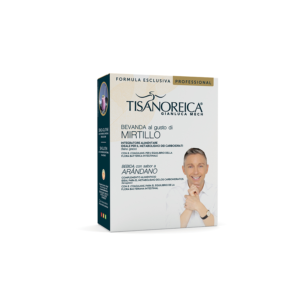Bevanda al gusto di Mirtillo Tisanoreica Professional (4 PAT x 30g)