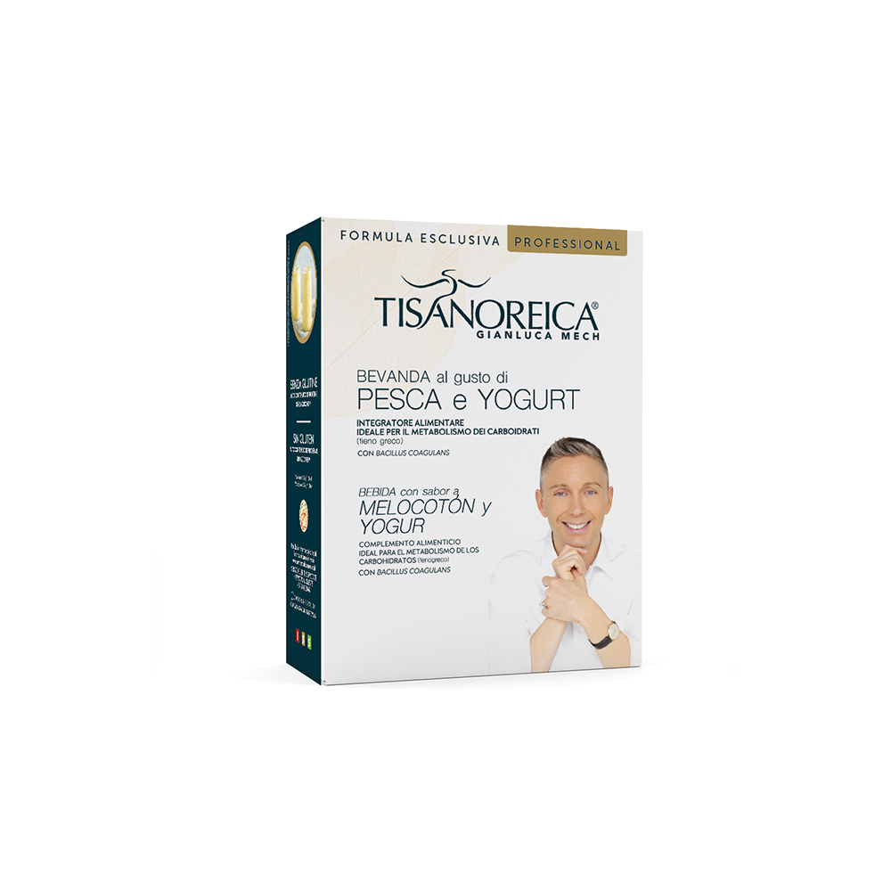 Bevanda al gusto di Pesca e Yogurt Tisanoreica Professional (4 PAT x 27g)