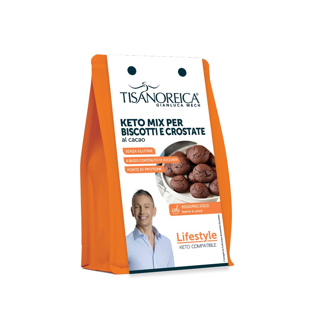 Keto Mix per Biscotti e Crostate al cacao Tisanoreica Lifestyle (400g)