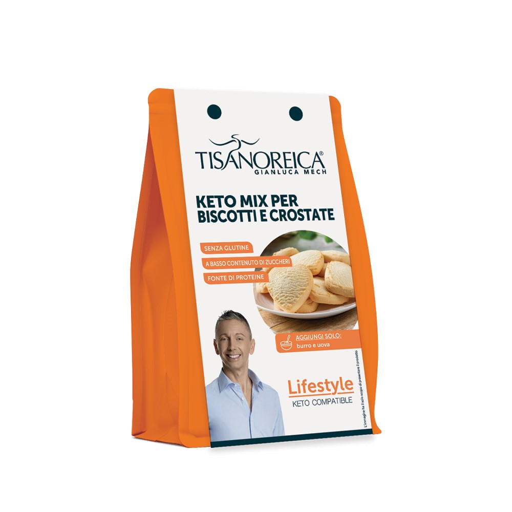 Keto Mix per Biscotti e Crostate gusto vaniglia Tisanoreica Lifestyle (400g) 