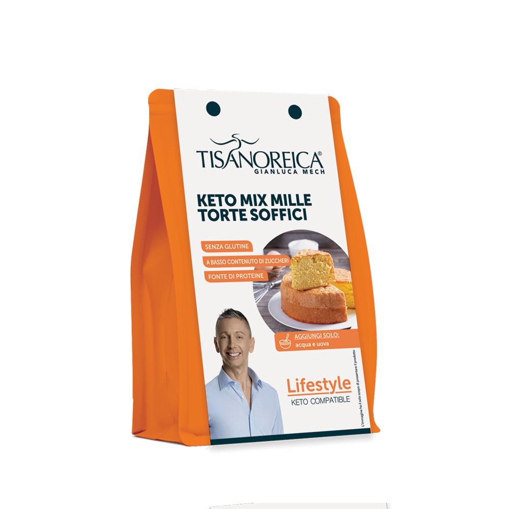 Keto Mix Mille Torte Soffici gusto vaniglia Tisanoreica Lifestyle (400g) 
