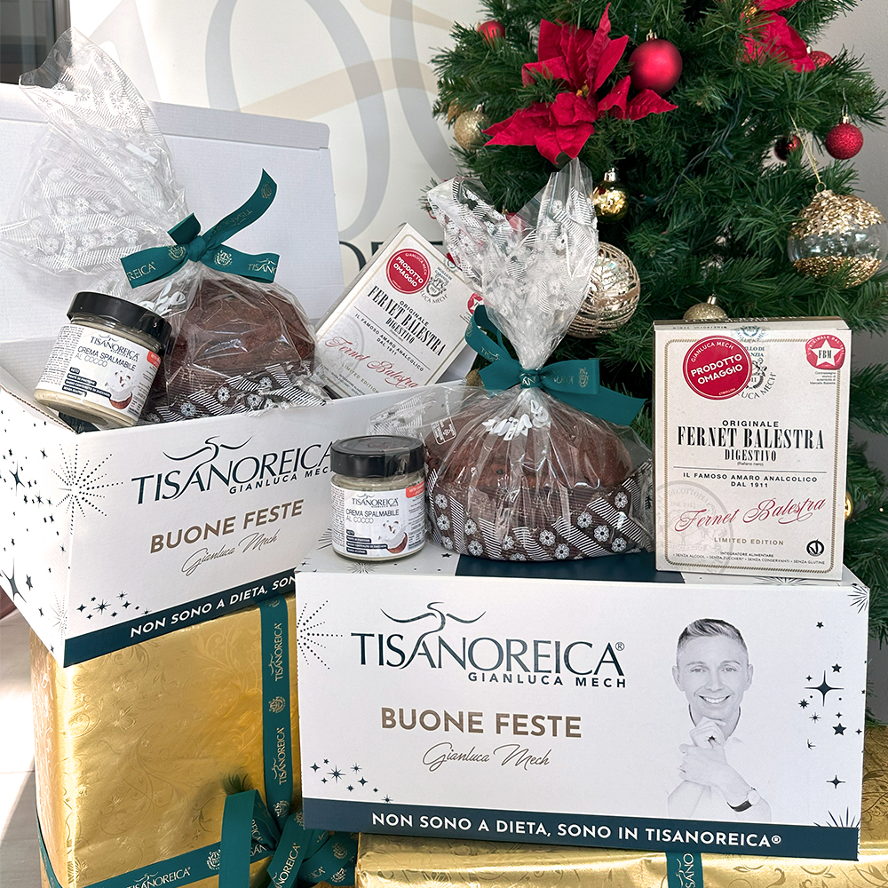 Box Natalizia con Panettone, Fernet Balestra e Spalmabile al Cocco