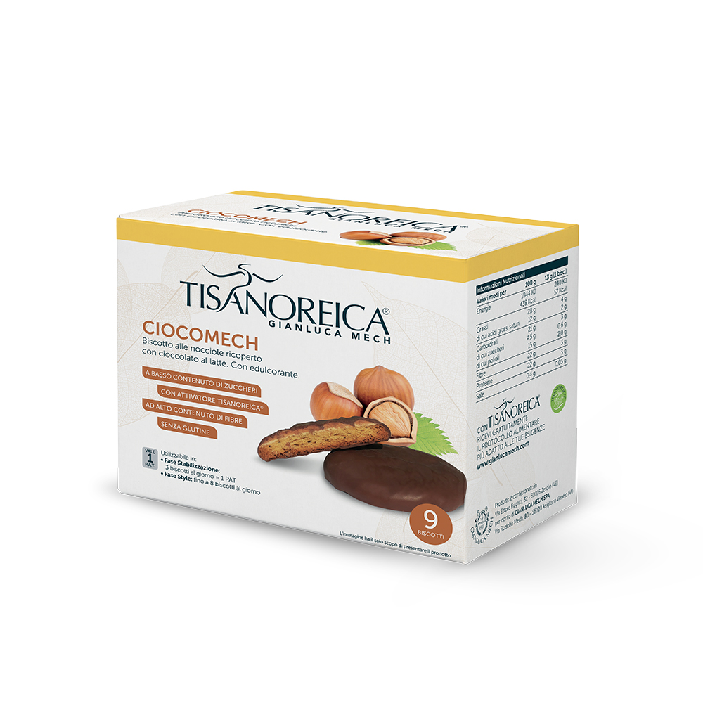 Tisanoreica Ciocomech Alle Nocciole e Cioccolato al Latte (9x13g)