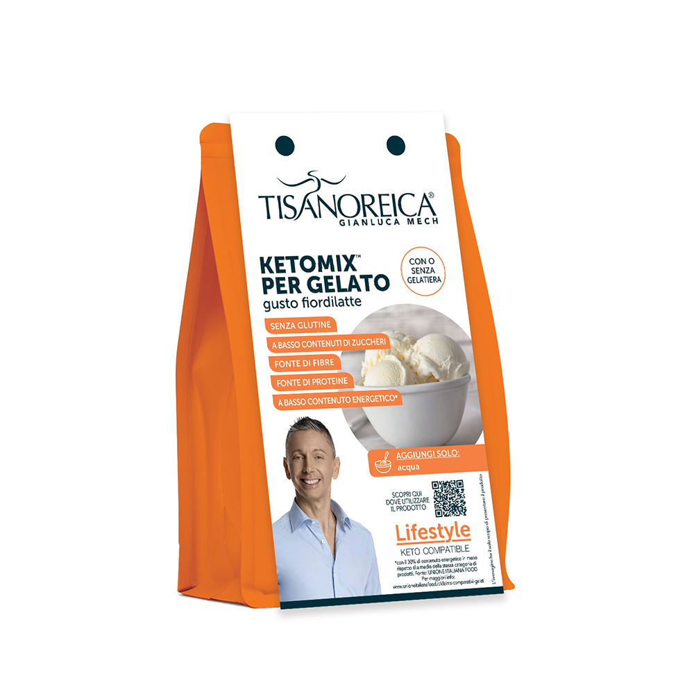 Ketomix Per Gelato gusto fiordilatte Tisanoreica Lifestyle (400 gr)