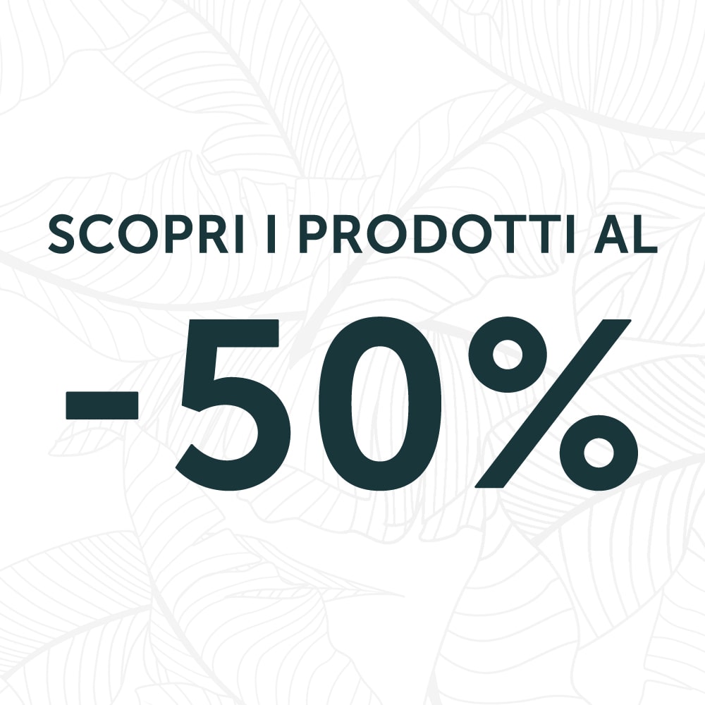 Prodotti al 50% di sconto